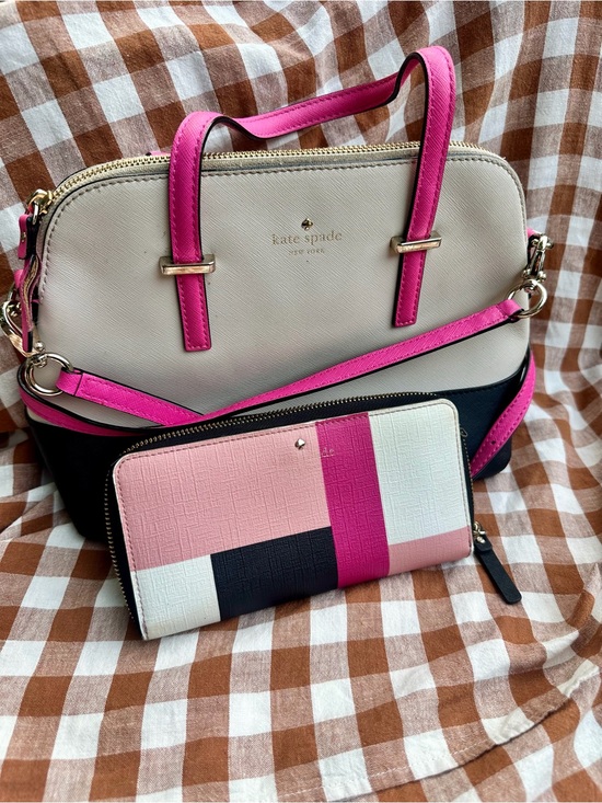 kate spade Handbags - Kate Spade New York Colorblock Satchel & Matching Zip Wallet Set